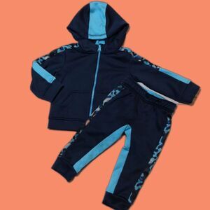 18 Months Athletic Works Tracksuit Blue Camo 2-piece set